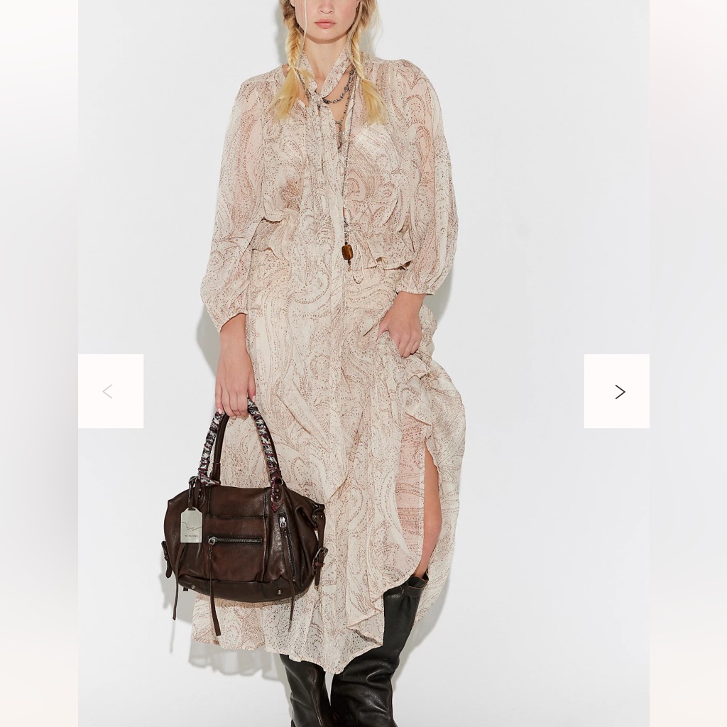 Nwt Free People On The Horizon Maxi Skirt Set